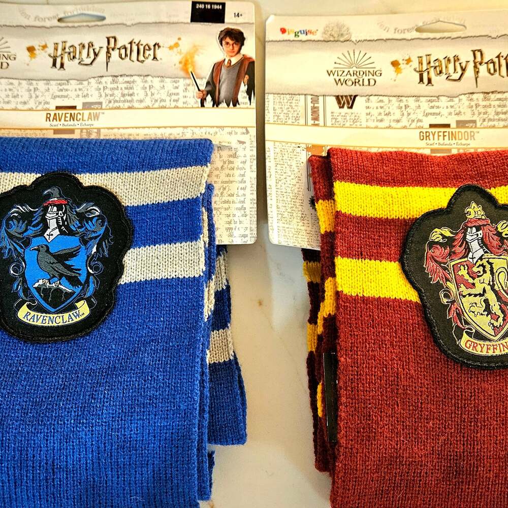 Disguise Harry Potter Wizarding World Gryffindor and Ravenclaw Knit Scarves